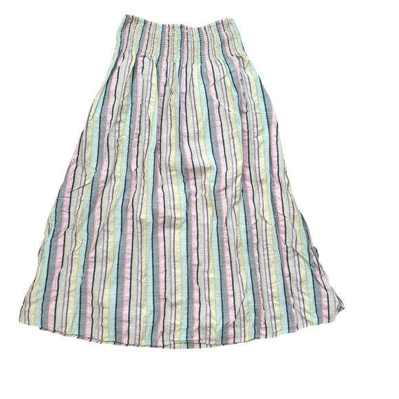 Kerri Rosenthal Women's Martin Stripe Skirt Multicolor Maxi Cotton Size Small - Picture 6 of 6